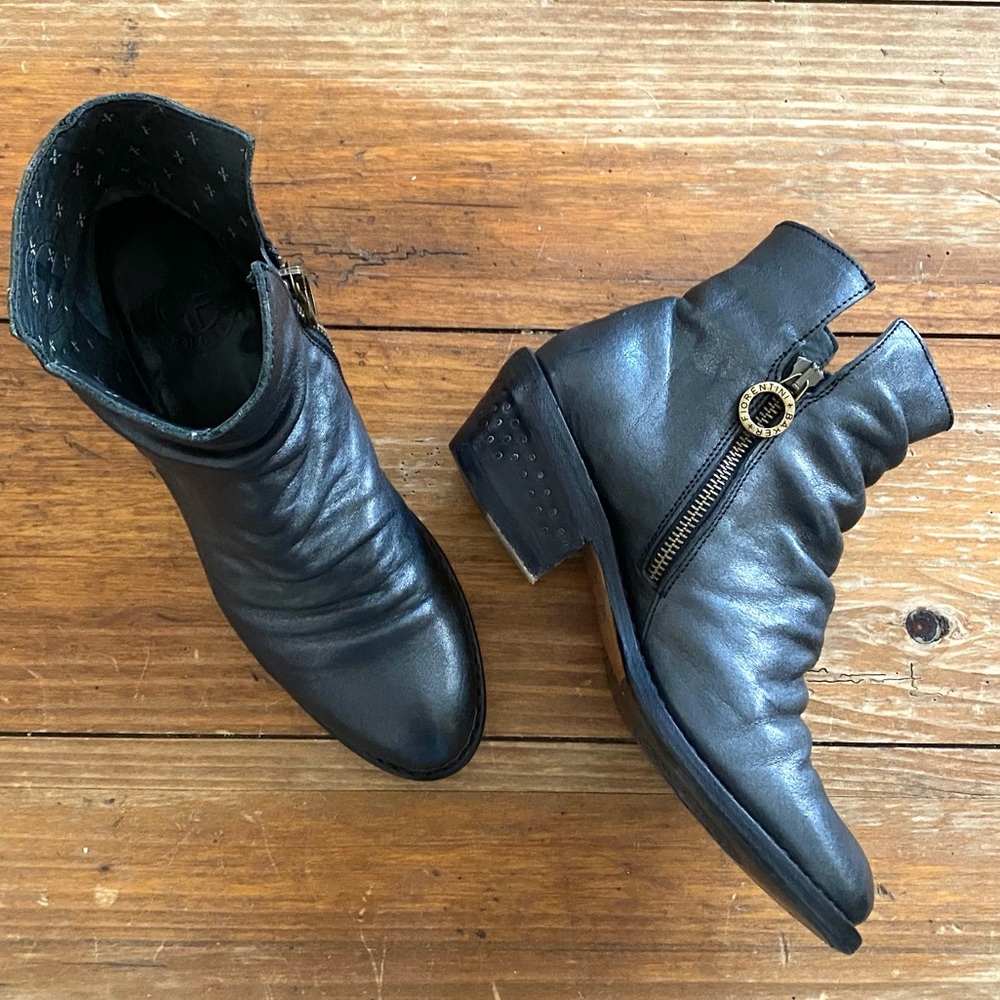 Fiorentini + Baker black leather Ankle boots size 8